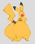 2024 absurd_res anthro balls big_balls big_butt black_ears black_eyes black_nose brown_body brown_fur brown_tail butt crossed_arms digital_media_(artwork) fur generation_1_pokemon genitals half-closed_eyes hi_res huge_butt looking_at_viewer looking_back male multicolored_body multicolored_ears multicolored_fur narrowed_eyes nintendo pikachu pokemon pokemon_(species) rear_view solo standing sushiamazing tail thick_thighs two_tone_body two_tone_ears two_tone_fur two_tone_tail yellow_body yellow_ears yellow_fur yellow_tail