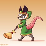 Rating: s
ID: 5254311
Date: 2024-12-20 09:03:14 -0500
Status: active
Score: 64
1:1 american_opossum anthro apron atlyss broom butt chang_(atlyss) cleaning_tool clothing dot_eyes eyelashes facial_markings fangs female fur green_clothing green_hood green_shirt green_topwear green_tunic hair head_markings hood jewelry leg_markings looking_at_viewer mammal markings marsupial mask_(marking) rafvicalv rat_tail sally_(atlyss) shirt simple_background simple_eyes smile socks_(marking) solo tail teeth topwear tunic white_body white_fur white_hair post #5254311