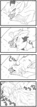 4koma balls black_and_white bruha comic fellatio female female_penetrated flat_chested genitals hi_res horn humor imp kalapean knot knotted_penis lagomorph male male/female mammal monochrome oral oral_penetration panicking penetration penile penis penis_in_mouth sex spinning_on_penis vulapa vulapa_y_taljeek