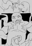 absurd_res anthro catfish digital_drawing_(artwork) digital_media_(artwork) erection fish forced genitals hi_res male marine monochrome muscular muscular_anthro muscular_male nipple_fetish nipple_play nipple_suck pecs penis rape sex slugsdog solo sucking tentacle_creature tentacle_maw tentacle_rape tentacle_sex tentaclejob tentacles