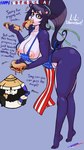 2024 4th_of_july 9:16 aged_up anthro apron barefoot bear big_breasts black_body black_fur blizzard_entertainment blush breasts burger chen_stormstout clothed clothing conical_hat dialogue duo eating english_text fakeryway feet female food food_in_mouth fur hair hi_res holidays hot_dog ketchup li_li_stormstout long_hair looking_at_viewer male mammal multicolored_body multicolored_fur mustard niece_(lore) nipple_dip nipples no_underwear pandaren pink_nipples ponytail purple_body purple_fur text thick_thighs two_tone_body two_tone_fur uncle_(lore) uncle_and_niece_(lore) warcraft white_body white_fur yellow_eyes