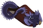 absurd_res anthro clothed clothing dragon female footwear haurak hi_res horn hybrid long_tail mary_windswift mythological_creature mythological_scalie mythology scalie shoes slippers solo stuck tail