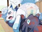 Rating: e
ID: 5650915
Date: 2025-06-18 12:04:50 -0400
Status: active
Score: 112
4:3 absurd_res alolan_form alolan_vulpix ambiguous_gender blush bodily_fluids crying diaper diaper_in_face diaper_sniffing drooling duo embarrassed feral generation_5_pokemon generation_7_pokemon genital_fluids grin hi_res lying nintendo on_back one_eye_closed open_mouth paws pokemon pokemon_(species) regional_form_(pokemon) saliva smile sniffing tears teeth unclean_diaper urine used_diaper wadorigi wet_diaper zorua post #5650915