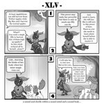 1:1 antennae_(anatomy) apple_bloom_(mlp) applejack_(mlp) arthropod climbing comic dialogue earth_pony english_text equid equine female friendship_is_magic hasbro hi_res horn horse insect lepidopteran mammal monochrome moth my_little_pony plant pony queen_chrysalis_(mlp) spiral_eyes text tree url vavacung x_eyes