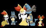 absurd_res after_transformation alpha_channel anthro big_breasts black_body black_fur blue_body blue_fur braixen breasts colored delphox female fur gender_transformation generation_4_pokemon generation_6_pokemon group happy hi_res holding_arm kissing lucario mtf_transformation nintendo orange_body orange_fur owo pokemon pokemon_(species) red_body red_eyes red_fur simple_background smile stick takau92729 transformation transparent_background trio white_body white_fur yellow_body yellow_fur