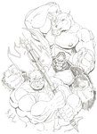 Rating: s
ID: 4422521
Date: 2023-11-18 16:41:42 -0500
Status: active
Score: 3
2007 abs anthro ape axe bruno_rhynox facial_horn fur gor_(tomcat) gorilla greyscale group haplorhine horn humanoid male mammal monochrome muscular muscular_anthro muscular_male nipples nose_horn orc pecs pose primate rhinoceros scar signature tkd_dbull trassk trio tusks post #4422521