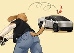 Rating: s
ID: 5508510
Date: 2025-04-16 17:23:32 -0400
Status: active
Score: 25
2025 adabear ambiguous_gender anthro beagle bottle bottomwear butt canid canine canis car claws clothed clothing container cybertruck denim denim_bottomwear denim_clothing domestic_dog explosives fire fur furgonomics glass glass_bottle glass_container hi_res hunting_dog improvised_explosive_device jeans light_truck mammal molotov_cocktail motion_lines pants pawpads pickup_truck politics rear_view scent_hound shadow shirt simple_background solo standing tesla_(brand) throwing throwing_object topwear truck tuft vehicle white_background post #5508510