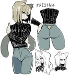 Rating: s
ID: 5586056
Date: 2025-05-20 13:13:09 -0400
Status: active
Score: 17
anthro bangs blunt_bangs bottomwear brown_hair butt canid canine canis character_name cibastion clothed clothing curvy_figure domestic_dog english_text hair hand_on_hip hi_res high_waisted_bottomwear inner_ear_fluff long_hair male mammal medium_length_hair pants solo sweater tail text topwear tristan_(cibastion) tuft turtleneck post #5586056