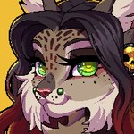 1:1 adobe_photoshop_(artwork) anthro brielle_(panicwonderland) chibi cyberhound digital_media_(artwork) facial_piercing felid feline female furgonomics furry-specific_piercing headshot_portrait icon illustration looking_at_viewer low_res mammal muzzle_piercing nose_piercing piercing pixel_(artwork) portrait solo thumbnail