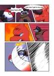 charmeleon comic darrow0 english_text fire generation_1_pokemon hi_res nintendo pokeball pokemon pokemon_(species) speech_bubble text