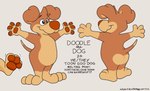 absurd_res anthro canid canine canis domestic_dog doodle_(doodledoggy) doodledoggy goo_creature hi_res male mammal model_sheet solo toonkind toony