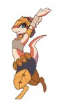 Rating: s
ID: 5606927
Date: 2025-05-29 13:27:32 -0400
Status: active
Score: 13
2025 3_fingers anthro arm_wraps armlet armor bent_arm biped bottomwear breasts clothed clothed_anthro clothed_female clothing crop_top digital_drawing_(artwork) digital_media_(artwork) digitigrade drauk egyptian egyptian_clothing egyptian_headdress ever_oasis eye_markings female female_anthro fingers full-length_portrait fully_clothed fully_clothed_anthro fully_clothed_female headdress headgear hi_res legwear looking_aside markings midriff miura multicolored_body multicolored_skin nemes_(clothing) nintendo non-mammal_breasts one_leg_up portrait raised_arm raised_leg red_body red_skin red_tail rii scalie shaded shirt side_view small_breasts solo standing stretching tail tan_body tan_skin tan_tail thick_thighs topwear two_tone_body two_tone_skin two_tone_tail usekh waist_accessory wide_hips wraps post #5606927