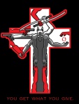 Rating: s
ID: 27001
Date: 2009-02-07 02:40:13 -0500
Status: active
Score: 1
adobe_illustrator_(artwork) ambiguous_species anthro black_background chris_goodwin cross digital_media_(artwork) directional_arrow disembodied_hand english_text grey_body grey_skin group gun holding_object holding_weapon male melee_weapon muscular ranged_weapon red_body red_skin simple_background solo_focus sword text weapon post #27001