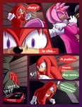 2020 absurd_res amy_rose anthro blood bodily_fluids breech_loader clothed clothing comic detailed_background duo echidna english_text eulipotyphlan female fur handwear hedgehog hi_res knuckles_the_echidna male mammal monotreme purple_eyes sega sonic_the_hedgehog_(series) text toso