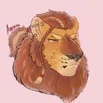 anthro azcein felid hi_res lion male mammal pantherine solo