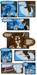 absurd_res all_fours anal anal_fingering anthro anus blue_body blue_fur blue_hair bodily_fluids bottomwear brown_eyes brown_hair butt butt_grab canid canine canis clothing cobalt_(tatsuchan18) collar collar_ring comic cuffs_(clothing) english_text fingering fox fur genital_fluids genitals green_eyes hair hand_on_butt hi_res hybrid kneeling licking male mammal metal_collar pants penis penis_squeeze sex spade_(tatsuchan18) spades_(suit) speech_bubble suit_symbol tatsuchan18 text tongue wolf