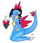 Rating: q
ID: 3972311
Date: 2023-04-04 18:27:54 -0400
Status: active
Score: 10
3_toes after_transformation alligatorid alternate_species anthro aroused aroused_face aroused_smile barefoot bedroom_eyes big_breasts black_hair blue_body blue_scales blush braided_hair breasts candice_(pokemon) claws crocodilian darkrai emblem enjoying erect_nipples eyelashes fangs feet female feraligatr finger_claws fingers generation_2_pokemon generation_4_pokemon gym_leader hair holding_mouth huge_breasts humanoid_hands ivanks kneeling legendary_pokemon long_hair long_tail looking_at_viewer lust_transformation narrowed_eyes nintendo nipples non-mammal_breasts non-mammal_nipples nude pokemon pokemon_(species) red_head_scales reptile scales scalie seductive short_hair side_view simple_background sitting smile snout solo species_transformation spiked_back spiked_tail spikes spikes_(anatomy) tail tan_body teeth toe_claws toes transformation transformation_through_magic ventral_scales white_background yellow_eyes post #3972311