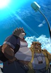Rating: q
ID: 5074790
Date: 2024-09-25 21:01:10 -0400
Status: active
Score: 15
2024 amber_eyes anthro bear belly big_belly biped bottomwear brown_body brown_fur bulge camera canid canine clothing cloud dosanco15 duo eyewear fur glasses hi_res juuichi_mikazuki kounosuke_(morenatsu) male male_anthro mammal morenatsu outside overweight overweight_anthro overweight_male pants pince-nez raccoon_dog shirt sky sun tanuki topwear post #5074790