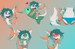 Rating: q
ID: 1320480
Date: 2017-09-04 07:43:43 -0400
Status: active
Score: 8
2017 anthro blue_background bound bulge clothed clothing colin_(anonymous3355) digital_media_(artwork) expression_sheet fish gag half-length_portrait heart_symbol liuthekitty775 male marine orange_background portrait shark simple_background smile solo speedo sticker_pack submissive submissive_male swimwear teeth telegram_sticker torso_shot post #1320480