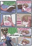 2016 anthro babystar biped comic detailed_background dialogue digital_media_(artwork) english_text eyes_closed felid female fur gemma_polson group hair hi_res lion lying male mammal nicholas_j._waters nicole_murdock pantherine paul_grayson procyonid raccoon rasile_murdock rodent sciurid souffle_murdock standing text tree_squirrel trio zeezee_murdock