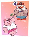 Rating: s
ID: 5180581
Date: 2024-11-13 22:11:15 -0500
Status: active
Score: 0
06junior11 2024 anthro bear black_nose bottomwear bow_tie clothing cute_fangs duo eggplant eggplant_emoji eyes_closed fangs food fruit giant_panda hat headgear headwear hi_res male mammal open_mouth overweight overweight_male pants plant shirt shorts taco teeth topwear post #5180581