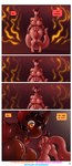 aamon_(james_howard) absurd_res anthro bat comic demon dialogue duo gynomorph hi_res intersex intersex/male james_howard male mammal onlyfans patreon shrinking size_difference size_transformation subscribestar tina_(james_howard) transformation