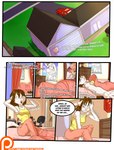 anthro breasts clothed clothing comic digital_media_(artwork) domestic_cat emily_(paddedulf) english_text felid feline felis female fur hair hi_res mammal open_mouth paddedulf solo text white_body white_fur