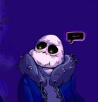 animated_skeleton blue_background bone male nearshotarts not_furry sans_(undertale) simple_background skeleton solo undead undertale undertale_(series)