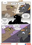 anthro breasts canid canine comic dialogue english_text female gloria_(goopyarts) goopyarts halo hi_res kobold male mammal mythological_canine mythological_creature mythology scalie text were werecanid werecanine werewolf