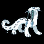 1:1 2022 alpha_channel blade blue_eyes border chien-pao claws crystal digital_drawing_(artwork) digital_media_(artwork) feral generation_9_pokemon ice jagged_mouth legendary_pokemon long_neck melee_weapon melting nintendo official_art pokemon pokemon_(species) quadruped sharp_teeth sword tail teeth transparent_border unknown_artist weapon white_body