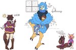 3:2 aged_up anthro arthropod avian big_breasts bird breasts brush brushing brushing_hair canid canine clover_(undertale_yellow) dialogue duo english_text female fox hair huge_breasts human insect kanako_ketsukane larger_female male mammal martlet_(undertale_yellow) nipple_outline personal_grooming sadie_(undertale_yellow) signirsol size_difference sleeping styling_hair text thick_thighs undertale_(series) undertale_yellow wide_hips young young_human young_male