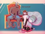 Rating: e
ID: 3791220
Date: 2023-01-04 12:46:19 -0500
Status: active
Score: 348
2023 animal_genitalia animal_penis anthro anthro_on_anthro armwear ball_size_difference balls bdsm bell bell_collar black_penis blush bodily_fluids bowl chair chastity_cage chastity_device chest_tuft clothing collar collar_tag container crown cuff_(restraint) cum cum_in_bowl cum_in_container dialogue digital_media_(artwork) digitigrade dominant dominant_male dragon duo embarrassed english_text erection eye_contact felid feline femboy finger_fetish finger_in_mouth fingers flat_chastity_cage furniture genital_fluids genitals good_girl grin hair head_horn headgear heart_symbol hi_res holding_leash holding_object horn humiliation kneeling latex latex_armwear latex_clothing latex_legwear latex_stockings leash leashed_collar legs_together legwear long_hair looking_at_another male male/male mammal masturbation meow misgendering mostly_nude mouth_play mythological_creature mythological_scalie mythology narrowed_eyes nonbinary_(lore) one_eye_closed pantherine penile penile_masturbation penis pet_bowl pet_praise petplay pillow pink_bowl pink_collar pink_leash praise precum restraints rhewlif rhewlif_(character) roleplay scalie simple_background sitting smile snout snow_leopard stockings submissive submissive_male tail tattoo text text_on_collar throne tuft womb_tattoo post #3791220