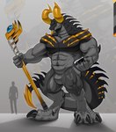 Rating: s
ID: 5585814
Date: 2025-05-20 11:15:29 -0400
Status: active
Score: 20
2024 abs anthro biped black_body black_scales black_skin claws curved_horn dragon featureless_crotch foreshadowing gem gold_(metal) gold_markings gold_skin gold_spikes grey_body grey_scales grey_skin hi_res holding_object holding_weapon horn hybrid jewelry macro male markings monster muscular muscular_anthro muscular_male mythological_creature mythological_scalie mythology palette pecs scales scalie serratus silver_(metal) size_difference solo spiked_tail spikes spikes_(anatomy) staff standing tail valentinesartx weapon yellow_horn post #5585814