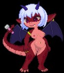 Rating: e
ID: 5432262
Date: 2025-03-14 03:22:39 -0400
Status: active
Score: 41
animated anthro barbell_piercing bat_wings bloated claws digital_media_(artwork) ear_piercing ear_ring female genitals imp low_res membrane_(anatomy) membranous_wings navel navel_piercing nipple_barbell nipple_piercing nipples one_nipple_pierced piercing pixel_(artwork) ring_piercing short_playtime solo sprite tail teeth vorochi vulva wings post #5432262