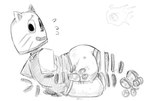 Rating: e
ID: 5486766
Date: 2025-04-06 15:49:41 -0400
Status: active
Score: 48
2025 3_toes 4_fingers animate_inanimate anthro anus barely_visible_anus big_butt blush bodily_fluids bottomless butt clothed clothing collar domestic_cat ena:_dream_bbq ena_(series) feet felid feline felis fingers floating_arms floating_legs freakycitrus greyscale hand_on_butt kane_(ena) living_coin looking_at_viewer looking_back lying male mammal meteor monochrome on_side rear_view shirt sketch smile solo sweat sweatdrop toes topwear whiskers post #5486766