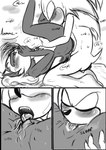 absurd_res ambiguous_fluids ambiguous_gender anthro archie_comics bedding blush bodily_fluids breasts canon_couple chipmunk clitoris comic cunnilingus dawnelle digital_media_(artwork) duo english_text eulipotyphlan female female/ambiguous fur genital_fluids genitals greyscale ground_squirrel hair half-closed_eyes heart_eyes heart_symbol hedgehog hi_res lying mammal markings monochrome narrowed_eyes nipples nude on_back oral pussy rodent sally_acorn sciurid scut_tail sega sex short_tail slice_of_life sonic_the_hedgehog sonic_the_hedgehog_(archie) sonic_the_hedgehog_(comics) sonic_the_hedgehog_(series) tail tears text tongue tongue_out tree_squirrel vaginal