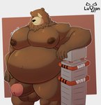 Rating: e
ID: 5104482
Date: 2024-10-09 15:52:56 -0400
Status: active
Score: 43
2024 anthro bear belly ben_bigger big_belly big_nipples black_sclera brown_body brown_fur eye_scar facial_scar fur genitals hi_res luvian_art male mammal mihoyo moobs nipples overweight overweight_male penis ranged_weapon rocket_launcher scar solo standing thick_penis weapon zenless_zone_zero post #5104482