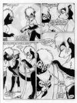 anthro black_and_white comic english_text female james_m_hardiman lori_(jmh) mammal mephitid monochrome natasha_(jmh) onyx_(jmh) skunk text traditional_media_(artwork)