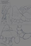 Rating: e
ID: 4832293
Date: 2024-06-06 01:04:32 -0400
Status: active
Score: 19
5_toes anthro balls between_toes blitzo_(helluva_boss) butt claws dialogue duo feet foot_fetish foot_focus foot_play genitals helluva_boss hi_res macro male male/male micro moxxie_(helluva_boss) penis pkmgx size_difference sketch sleeping soles speech_bubble toe_claws toes wrinkled_feet wrinkles post #4832293