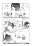 anthro canid canine clothing comic dialogue english_text female fur greyscale hi_res human kemono lila_(kashiwagi_aki) male mammal monochrome text translated yakantuzura zinovy