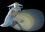 3_eyes absurd_res alpha_channel anthro bangs belly belly_on_ground big_belly blue_eyes bottomwear bovid caprine claws clothing ear_piercing ear_tuft fur goat hair hands_on_belly hands_on_own_belly hi_res hip_tuft horn huge_belly hyper hyper_pregnancy leg_bracelet long_ears long_hair looking_at_belly looking_away male male_preg mammal multi_eye multicolored_body multicolored_fur nintendo oogies-wife67 piercing png_file pregnant pregnant_anthro pregnant_male rauru_(tears_of_the_kingdom) repopulation robe shorts simple_background sitting_on_knees sitting_on_leg solo tears_of_the_kingdom the_legend_of_zelda three-quarter_view toe_claws transparent_background tuft underbelly white_hair zonai