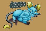 absurd_res after_vore bone digestion female female_pred generation_4_pokemon hi_res nintendo poisonsneksoffie pokemon pokemon_(species) remains shinx smaller_pred vore