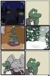 2:3 adolescent alligator alligatorid angie_(study_partners) anthro asinus base_three_layout bicycle breasts christmas christmas_tree clothed clothing comic crocodilian donkey elephant elephantid equid equine evergreen_tree female gift grid_layout hi_res holidays horse jennifer_(study_partners) male mammal open_mouth pine_tree plant proboscidean ragdoll_(study_partners) regular_grid_layout reptile scalie six_frame_grid six_frame_image small_breasts smile snow study_partners three_row_layout thunderouserections tree trunk tusks vehicle young