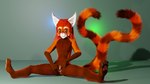 16:9 3d_(artwork) 4k absurd_res anthro anus blender_(artwork) digital_media_(artwork) felid feline female female_urethra fikio flat_chested fur genitals hair hi_res mammal nude pawpads paws pussy red_body red_fur red_hair ryuukei8569 sitting solo spread_legs spread_pussy spreading urethra widescreen