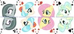 2023 absurd_res accessory alpha_channel blonde_hair blue_hair card coco_pommel_(mlp) digital_media_(artwork) earth_pony equid equine female feral flower flower_in_hair fluttershy_(mlp) fortune_telling friendship_is_magic grey_body grey_hair group hair hair_accessory hair_over_eye hasbro headshot_portrait hi_res horse inkscape_(artwork) jack_of_clubs jack_of_diamonds jack_of_hearts jack_of_spades mammal marble_pie_(mlp) multicolored_hair my_little_pony mythological_creature mythological_equine mythology one_eye_obstructed open_mouth open_smile parclytaxel pegasus pink_hair plant playing_card playing_card_template pony portrait simple_background smile symmetry symmetry_(rotational) tan_body tarot tarot_card tarot_nouveau vapor_trail_(mlp) white_background wings yellow_body