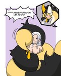 Rating: e
ID: 5584411
Date: 2025-05-19 18:11:50 -0400
Status: active
Score: 2
anthro aroused arthropod auroracuno bee beelzebumble breasts coiling dragon duo edelgard_von_hresvelg exposed_breasts female hi_res human hymenopteran insect male male/female mammal mythological_creature mythological_scalie mythology scalie squeezing tail tail_coil post #5584411