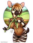 Rating: q
ID: 5169769
Date: 2024-11-09 02:20:18 -0500
Status: active
Score: 15
2024 4_fingers anthro arm_tuft black_clothing black_panties black_underwear breasts brown_body brown_fur brown_hair clothed clothing collarbone ear_piercing ear_ring eyebrow_through_hair eyebrows female fingers fur giraffid green_eyes green_ribbon hair inner_ear_fluff looking_at_viewer mammal michele_light navel neck_ribbon okapi panties panties_only piercing ring_piercing shoulder_tuft solo stripes topless traditional_media_(artwork) translucent translucent_hair tuft underwear underwear_only post #5169769