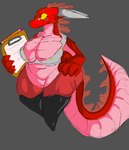 Rating: q
ID: 4645943
Date: 2024-03-08 20:10:21 -0500
Status: active
Score: 7
anthro belly big_belly big_breasts breasts claws clipboard clothed clothing digital_media_(artwork) dragon eyewear female glasses hand_on_hip hi_res holding_clipboard holding_object horn huge_thighs legwear mythological_creature mythological_scalie mythology red_body scalie simple_background smile solo tail thick_thighs topwear unbuttoned unknown_artist yellow_eyes post #4645943