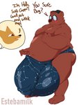 angus_delaney anthro bear big_bulge big_dipper_(asterism) big_penis bulge canid canine constellation estebamilk fox genitals gregg_lee huge_bulge huge_penis hyper hyper_bulge hyper_genitalia hyper_penis male mammal moobs night_in_the_woods overweight overweight_anthro overweight_male penis slightly_chubby solo star thick_penis ursa_major_(constellation)