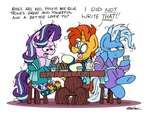 Rating: s
ID: 4616596
Date: 2024-02-22 21:26:59 -0500
Status: active
Score: 50
bathrobe beverage blaze_(marking) bobthedalek bread card clothing container cup digital_media_(artwork) english_text equid equine eyewear facial_markings female feral food footwear friendship_is_magic furniture glasses group hair hasbro head_markings hi_res holidays horn male mammal markings messy_hair my_little_pony mythological_creature mythological_equine mythology robe shoes slippers starlight_glimmer_(mlp) stool sunburst_(mlp) table tea tea_cup teapot text toast trio trixie_(mlp) unicorn valentine's_day valentine's_day_card post #4616596